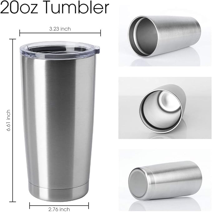HASLE OUTFITTERS 20oz Tumblers Bulk Stainless Steel Cups