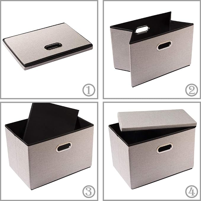 PRANDOM Large Foldable Storage Bins