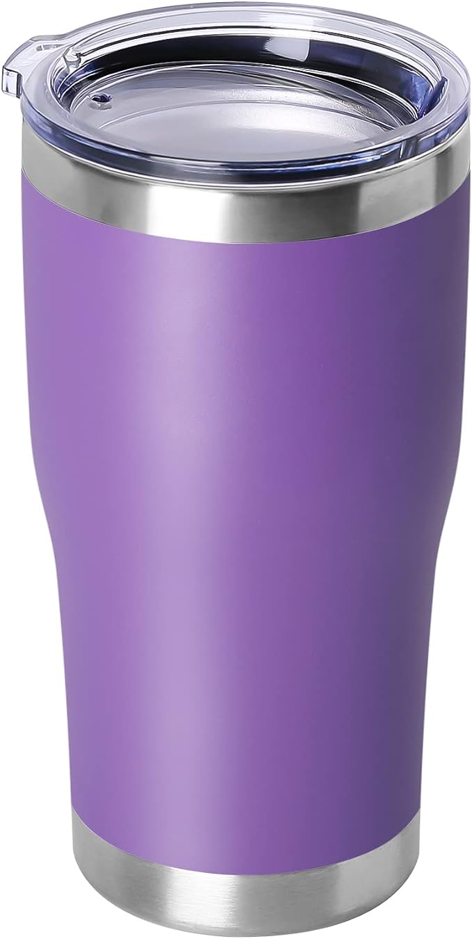 DOMICARE 20oz Tumbler with Lid Stainless Steel Tumblers Bulk, Double Wall