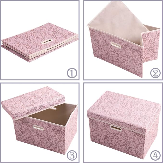 PRANDOM Larger Collapsible Storage Bin