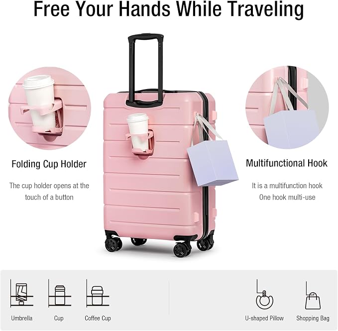 KYME 26 Inch Luggage TSA Approved Hardshell 26" Suitcases