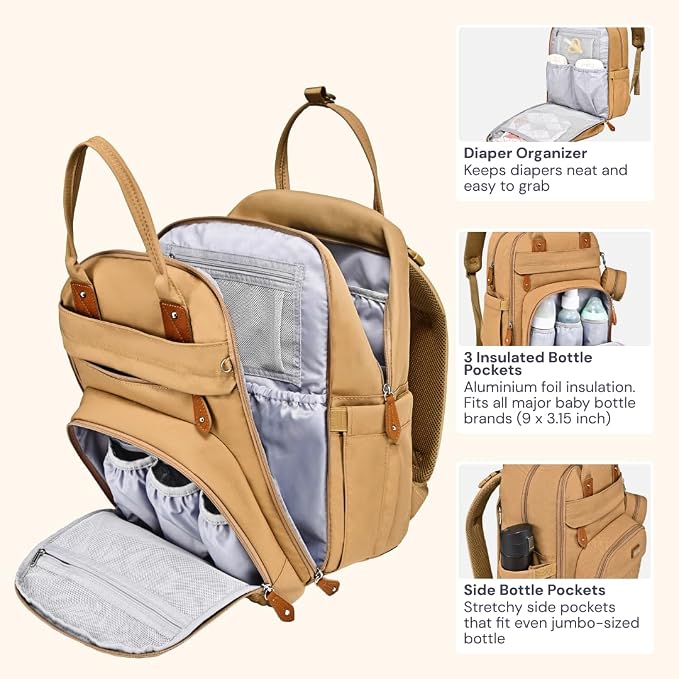 BabbleRoo Diaper Bag Backpack