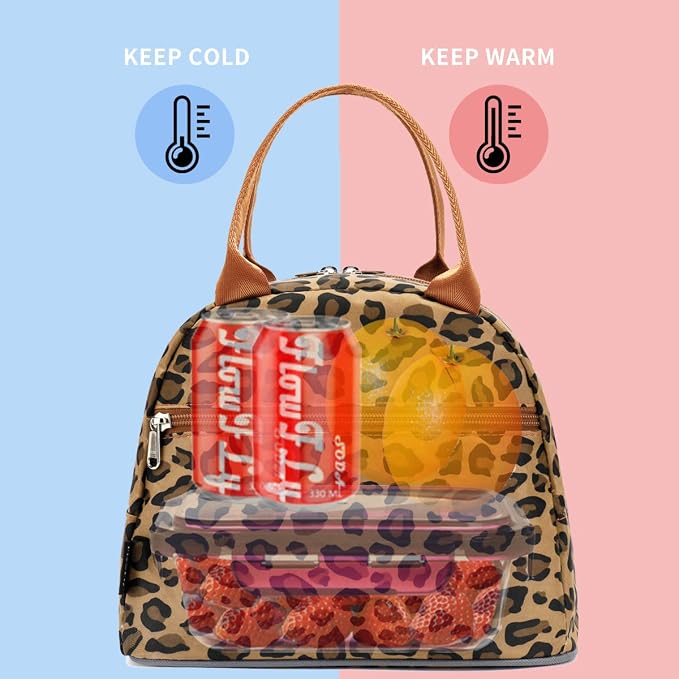 FlowFly Leopard Insulated Lunch Cooler Bag