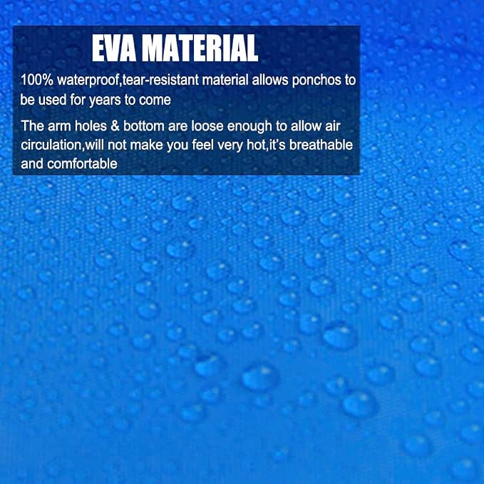 Rain Coats - Reusable EVA Rain Ponchos