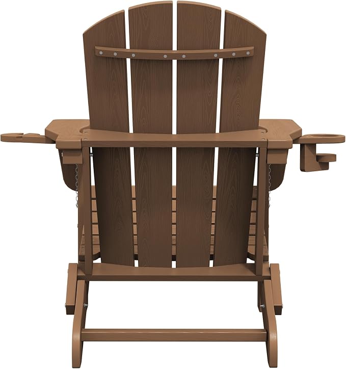 SERWALL Adirondack Chair with Cup Holders