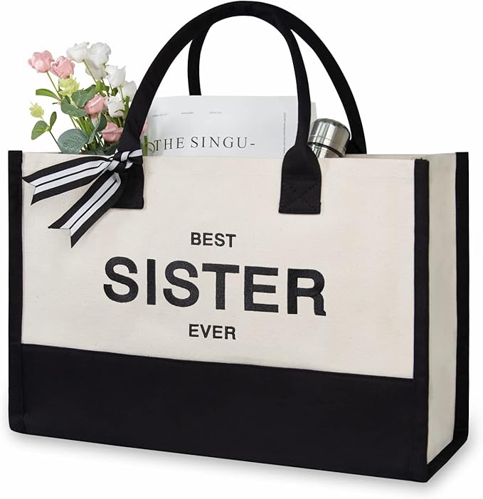 TOPDesign Embroidery Canvas Tote Bag