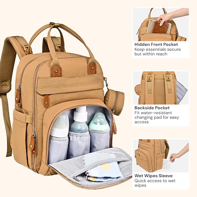 BabbleRoo Diaper Bag Backpack