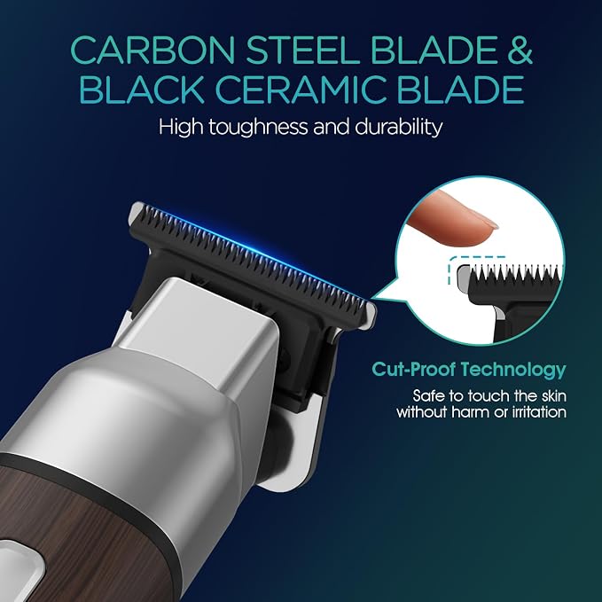 VOYOR Body Hair Trimmer for Men, Electric Razor, Versatile Groin & Body Trimmer