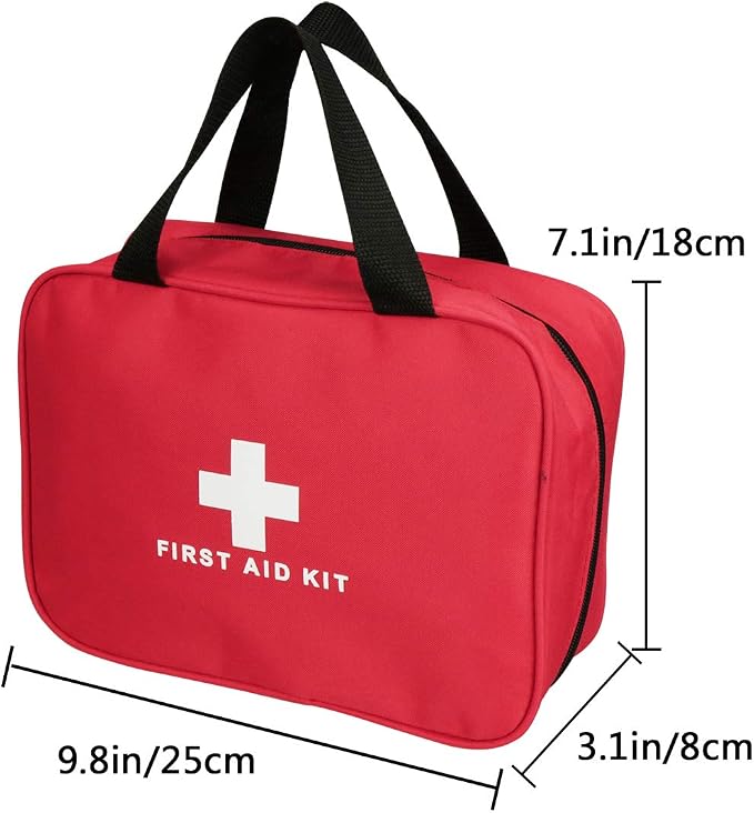 AOUTACC 3 Pack Nylon First Aid Empty Kit, Compact and Lightweight First Aid Bag