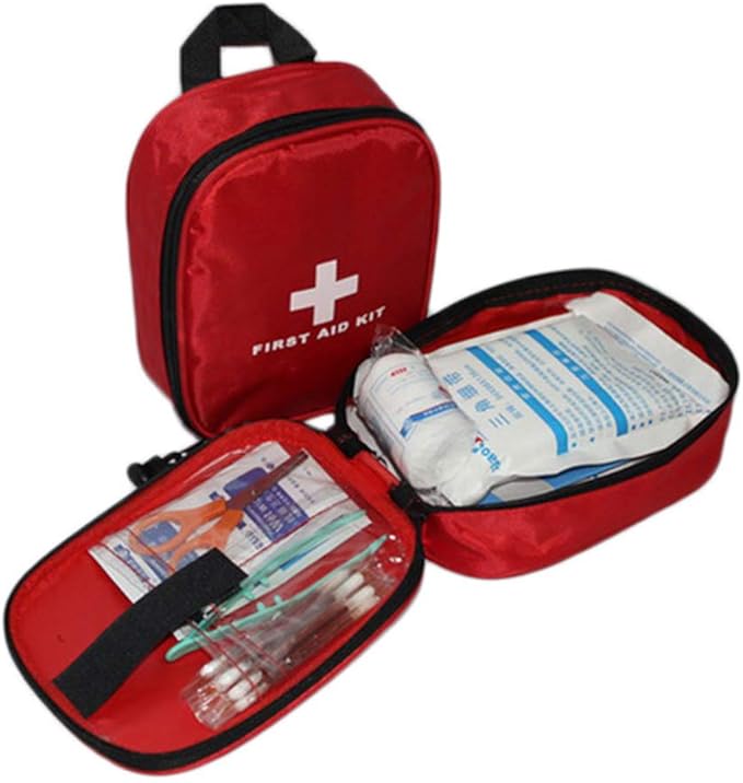 AOUTACC Nylon First Aid Kit Empty, Travel Empty First Aid Kit Pouch Bag