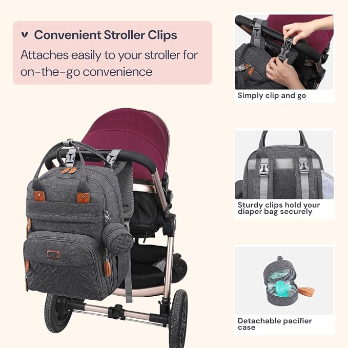 BabbleRoo Diaper Bag Backpack