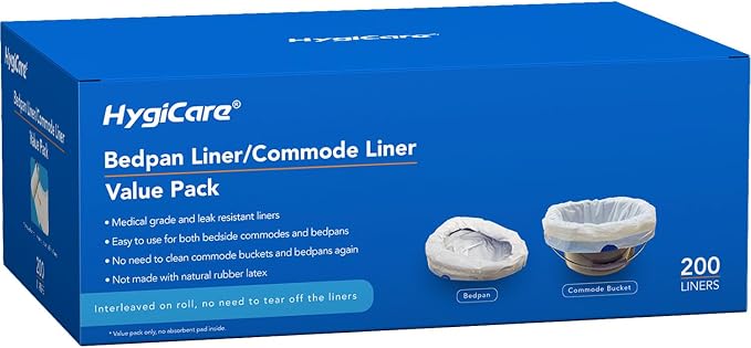 200 Count Enlarged Bedside Commode Liners