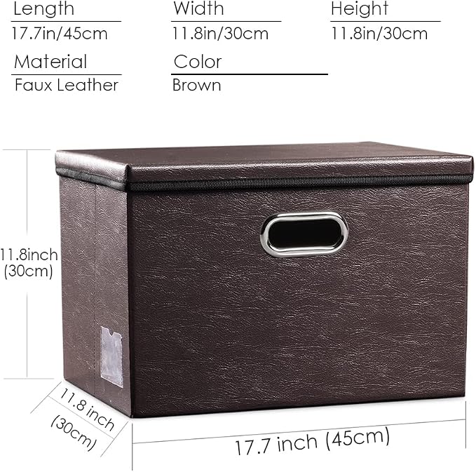 PRANDOM Large Stackable Storage Boxes