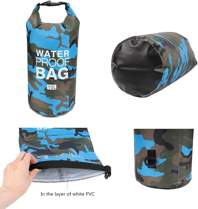 Waterproof Dry Bag 2L/5L/10L/15L/20L/30L, Roll Top Sack Keeps Gear Dry