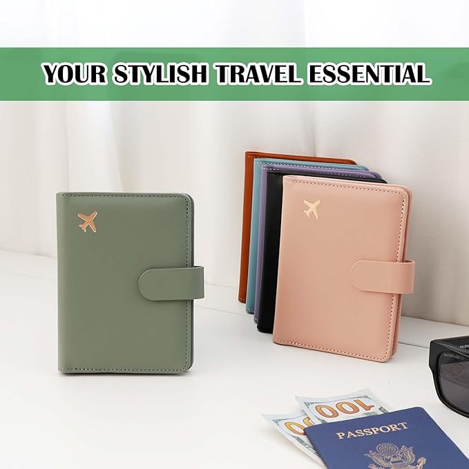 Melsbrinna Premium Leather Passport Holder Covers Case, Waterproof Rfid