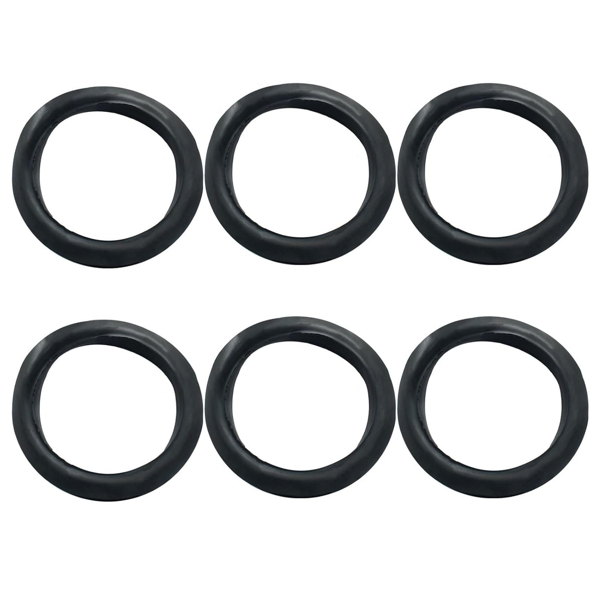 6 Pcs Rubber Grommets, 2-3/8" Inside Diameter 2-1/2" Drill Hole Rubber Wire Grommets O Ring Grommets for Wire, Firewall, Cables, Plugs, Automotive