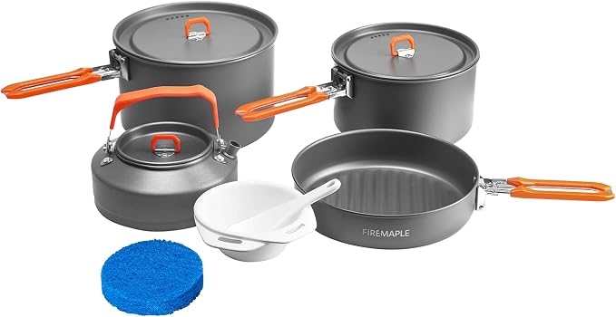Fire-Maple Feast 4 Piece Camping Cookware Cookware Cookware Kit Outdoor