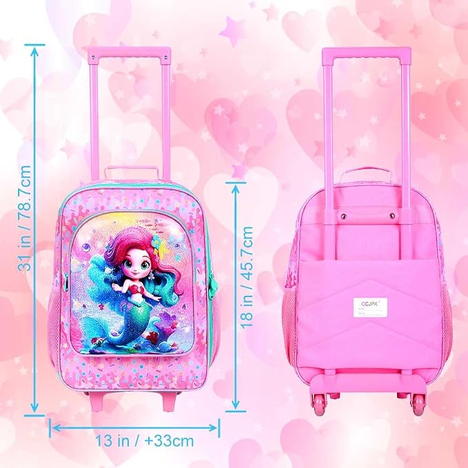 Kids Luggage for Boys Girls, Toddler Rolling Travel Carry on Suitcase