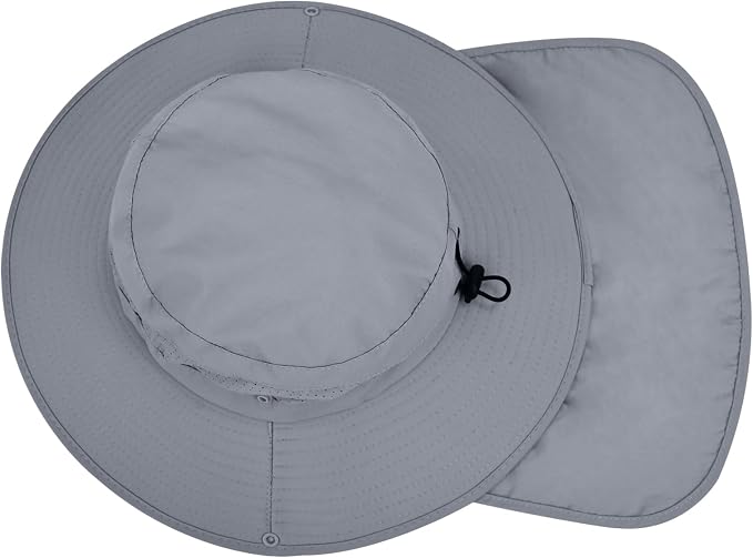 Sun Hats for Men Women, UPF50+ Protection Safari Hat, Wide Brim Fishing Hat