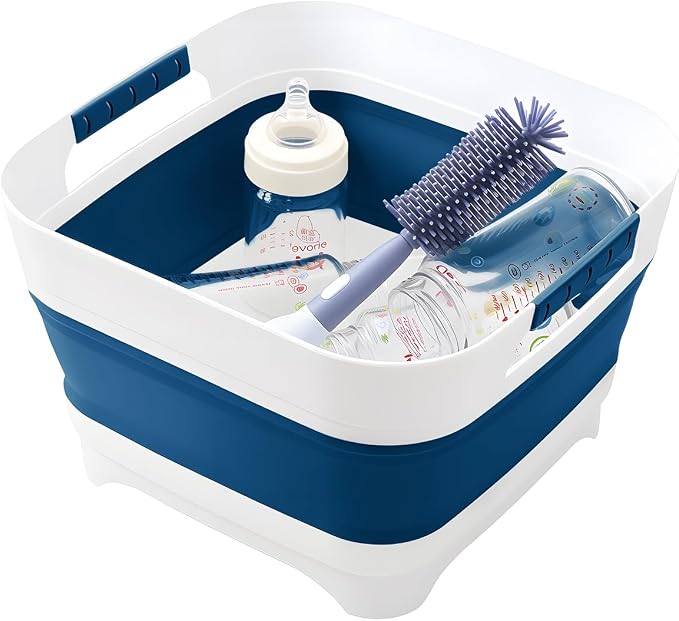Collapsible Wash Basin for Baby Bottles