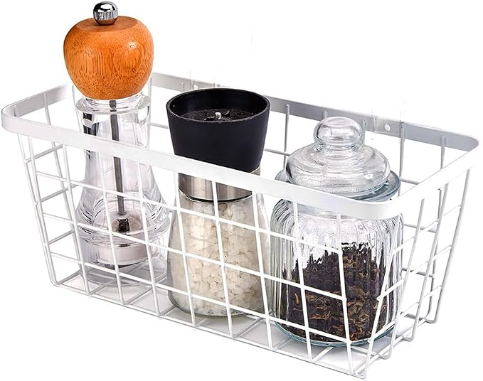 LeleCAT White Hanging Kitchen Baskets
