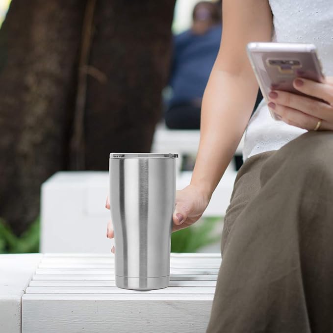 DOMICARE 20oz Tumbler with Lid Stainless Steel Tumblers Bulk, Double Wall