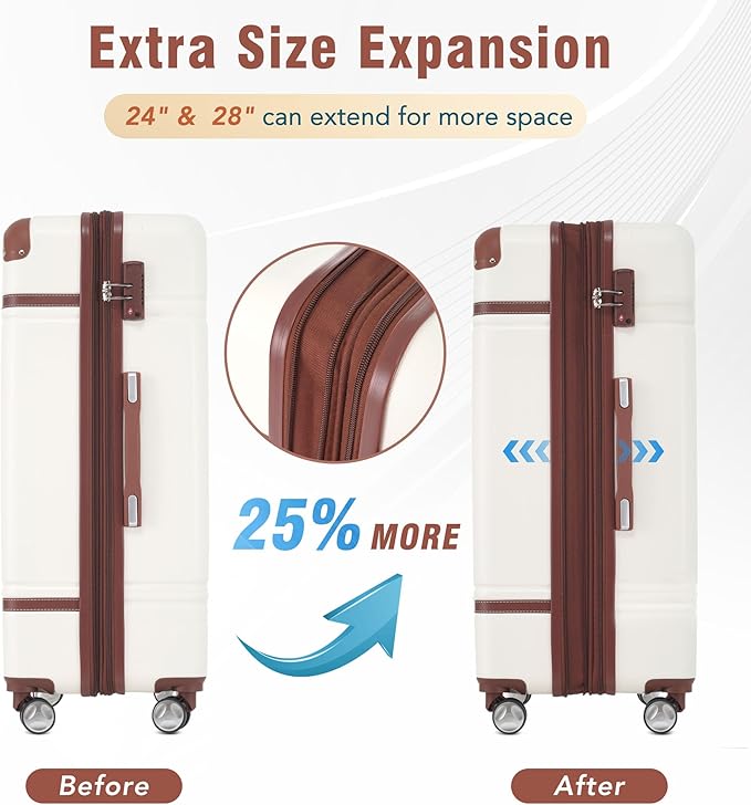 Merax Luggage Set 2 Piece Suitcase Set
