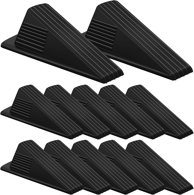 Frienda 12 Pcs Jumbo Door Stoppers Heavy Duty Door Stopper Tall up to 2inch