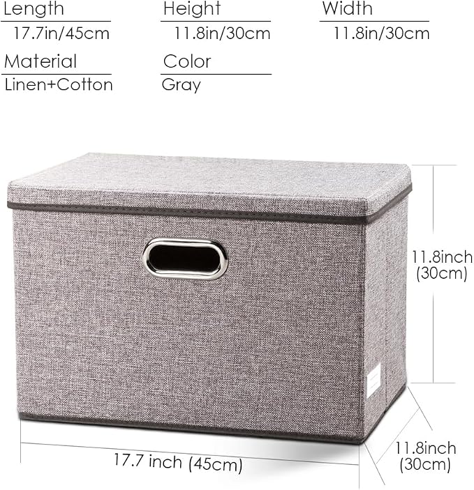 PRANDOM Large Foldable Storage Bin