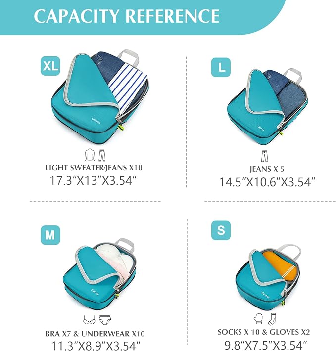 Gonex Compression Packing Cubes