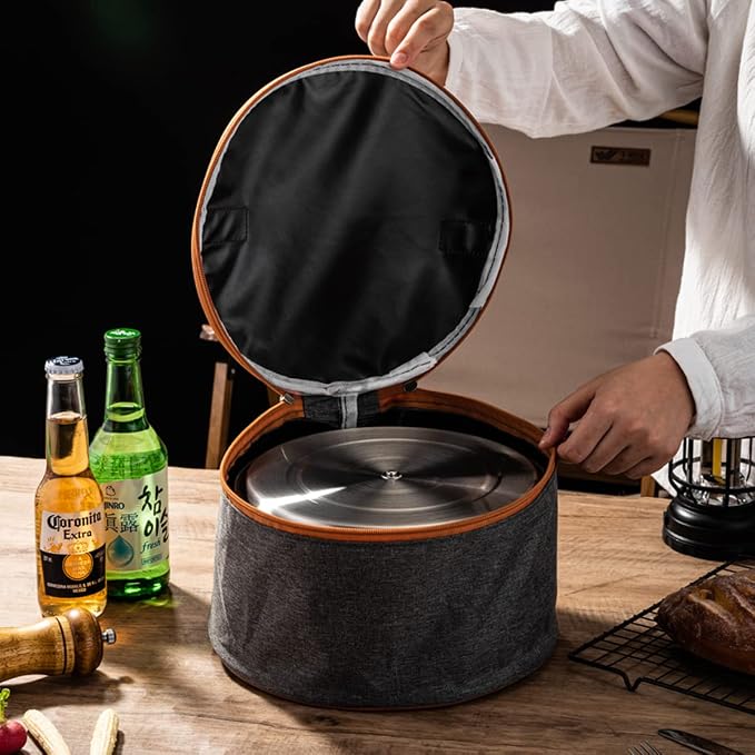 304 Stainless Steel Camping Cookware Set, Pots and Pans