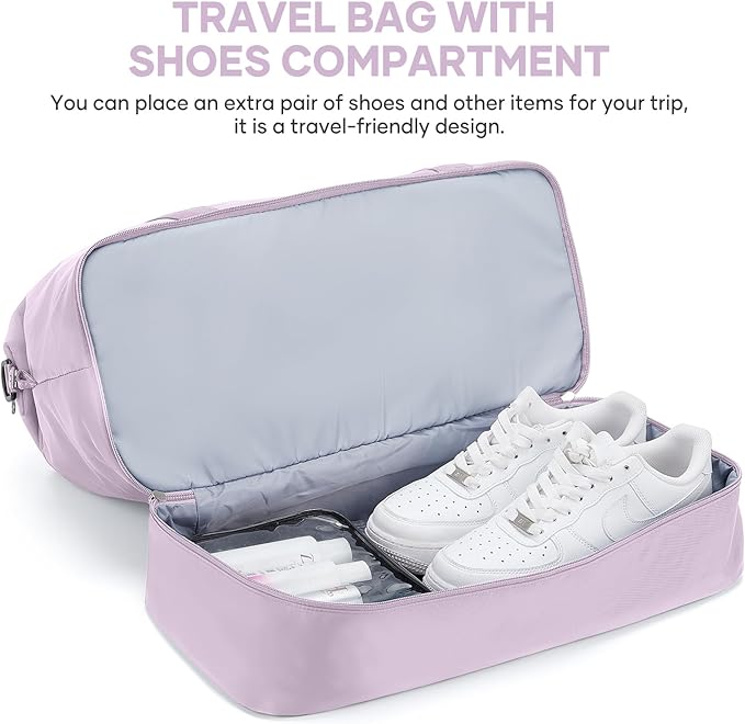 Travel Duffel Bag, Sports Tote Gym Bag, Shoulder Weekender Overnight Bag