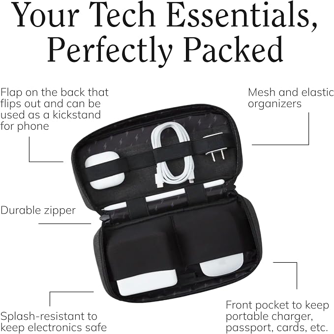 Halfday Sidekick Tech Organizer Kit | Flip-Out Kickstand