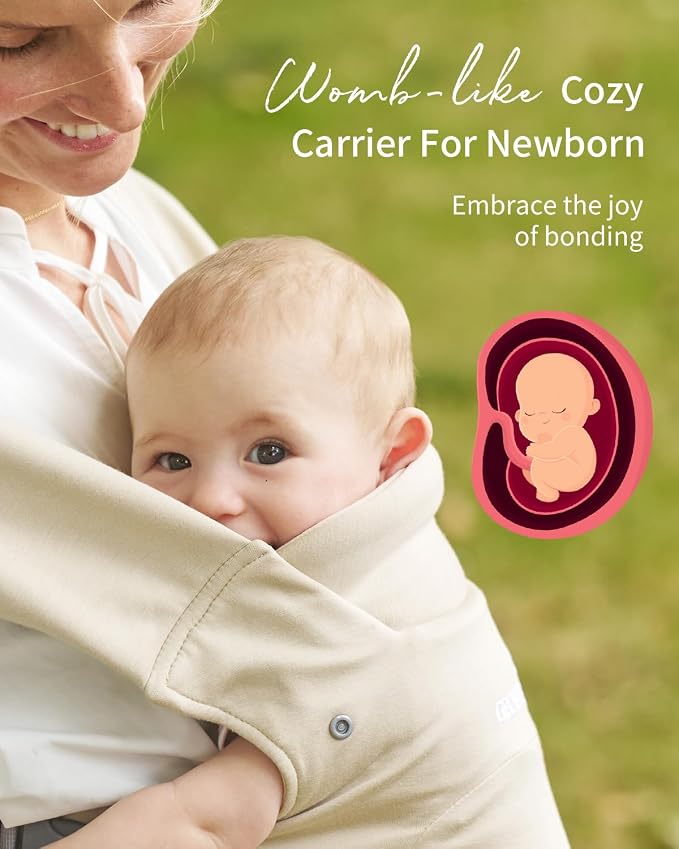 GROWNSY Baby Carrier Newborn to Toddler, Cozy Baby Wraps Carrier, Ergonomic