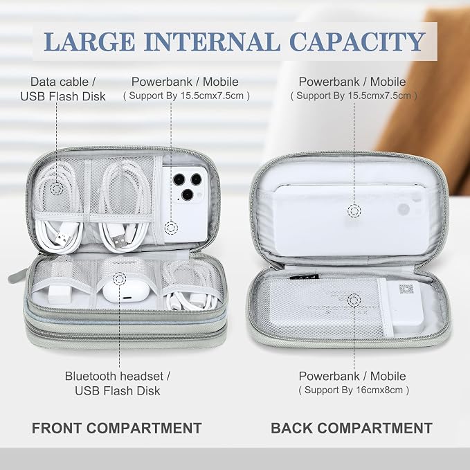 FYY Electronic Organizer, Travel Cable Organizer Bag Pouch Electronic