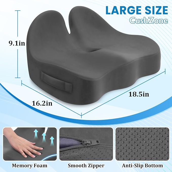 Seat Cushion, Memory Foam Office Chair Seat Cushion