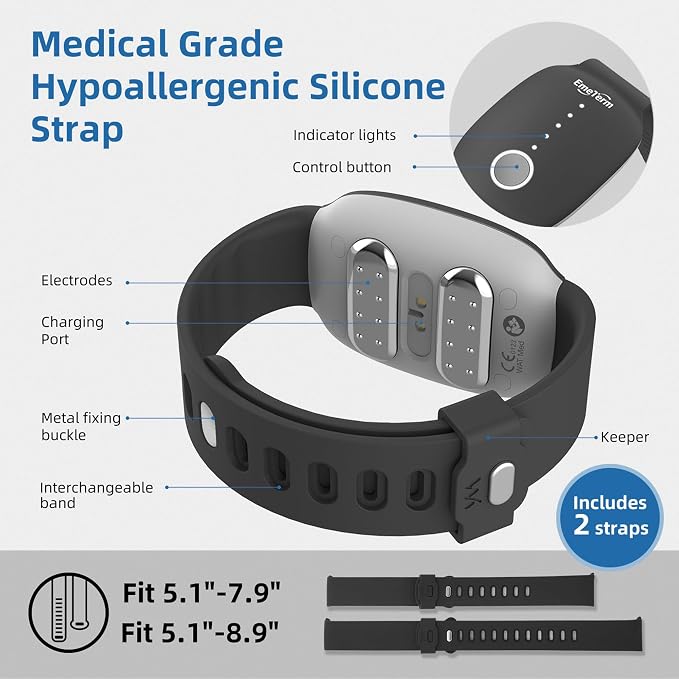 EmeTerm Fashion FDA-Cleared Relieve Nausea Electrode Stimulator Morning