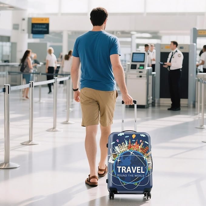 WUJIAONIAO Travel Luggage Cover Baggage Suitcase Cover Protector Skins 18-32