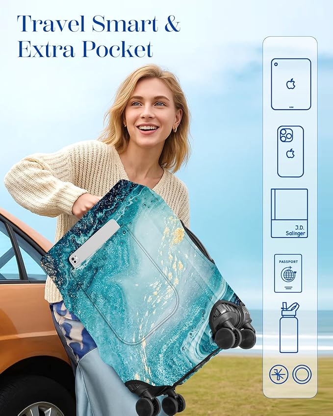 Slohif Luggage Cover for Suitcase Tsa Approved Protector