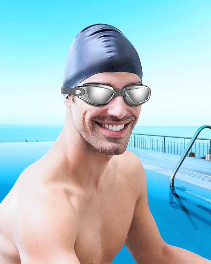 Aegend Swim Goggles, Swimming Goggles No Leaking Full Protection Adult Men Women Youth