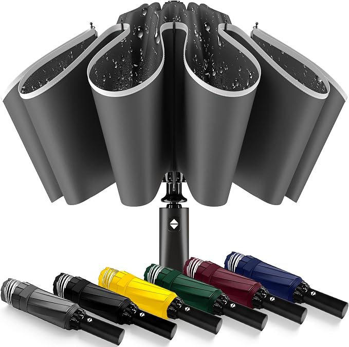 Travel Umbrella Superior, Beautiful & Compact, Large Strong but Light Portable