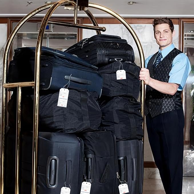 1000 Baggage Claim Check Tags