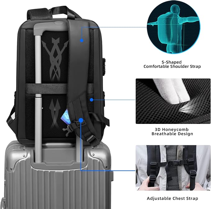 FENRUIEN Anti Theft Laptop Backpack