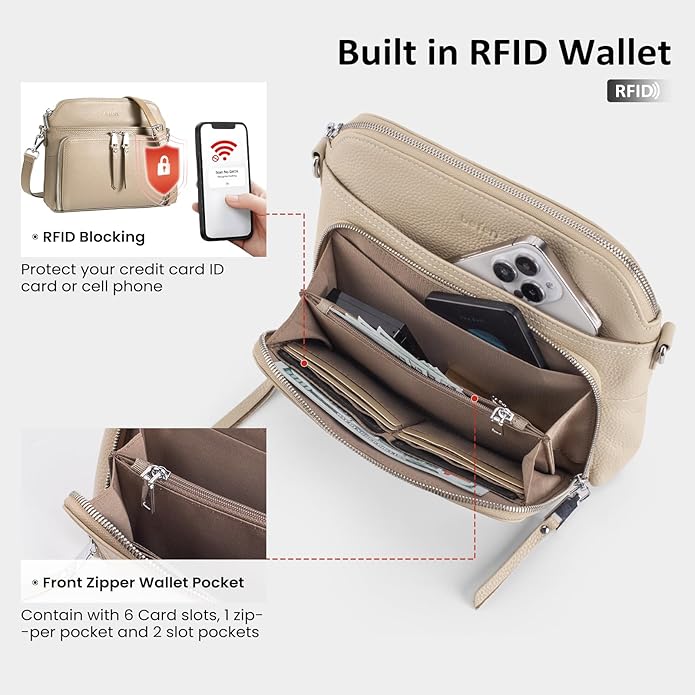 befen Genuine Leather Crossbody Purses