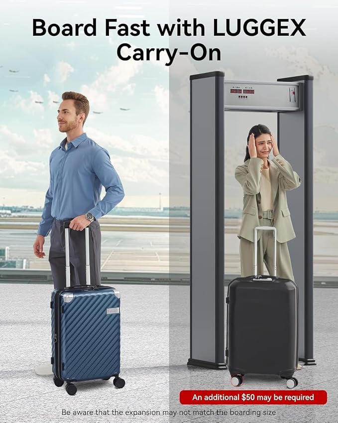 LUGGEX Luggage with Spinner Wheels