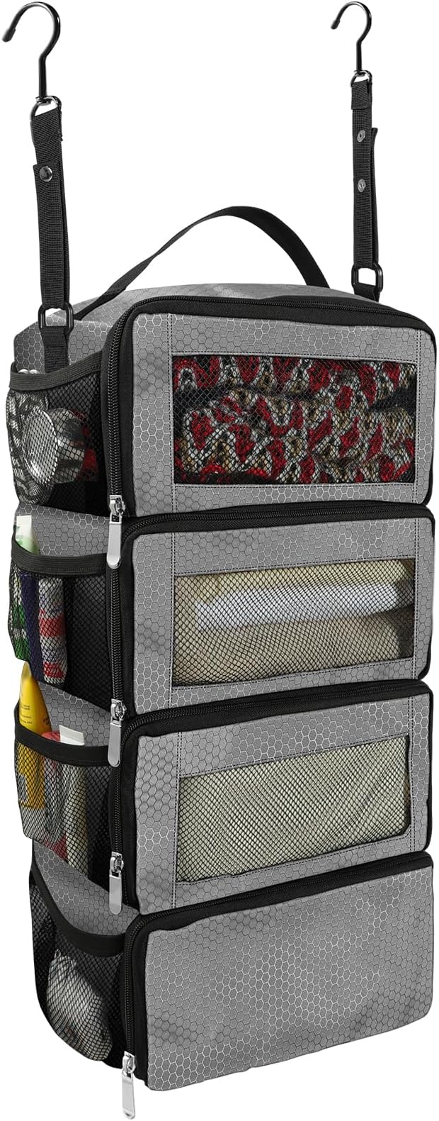 Suitcase Organizer, Travel Luggage Organizer Portable Hanging Travel Shelves