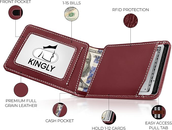 Kingly Cash Pocket Slim Wallet for Men