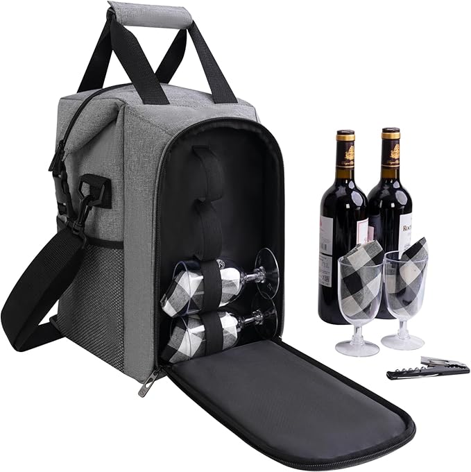 ALLCAMP 4 Bottle Wine Gift Bag