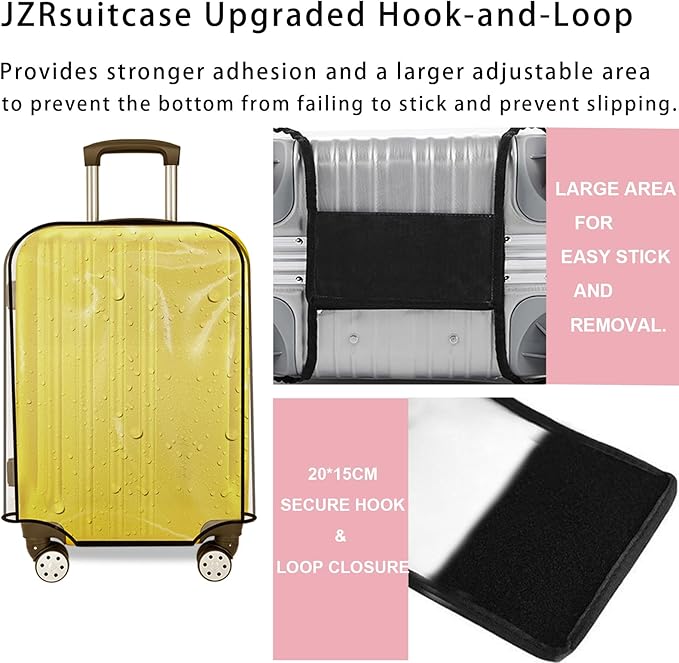 Suitcase Cover for 28" Luggage TSA Approved Clear PVC Thickened Protective