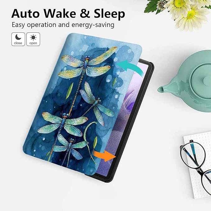 All-New HD 8 Plus Tablet Case Kindle Fire HD 8 Case 10th Generation 2024/2022/2020 Folding Stand PU Leather Slim Smart Cover with Auto Wake/Sleep for Amazon Fire Tablet 2020Animals Dog Paws